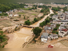 多图直击梅州差干镇,洪水退去后剩残垣断壁,村民欲重整家园