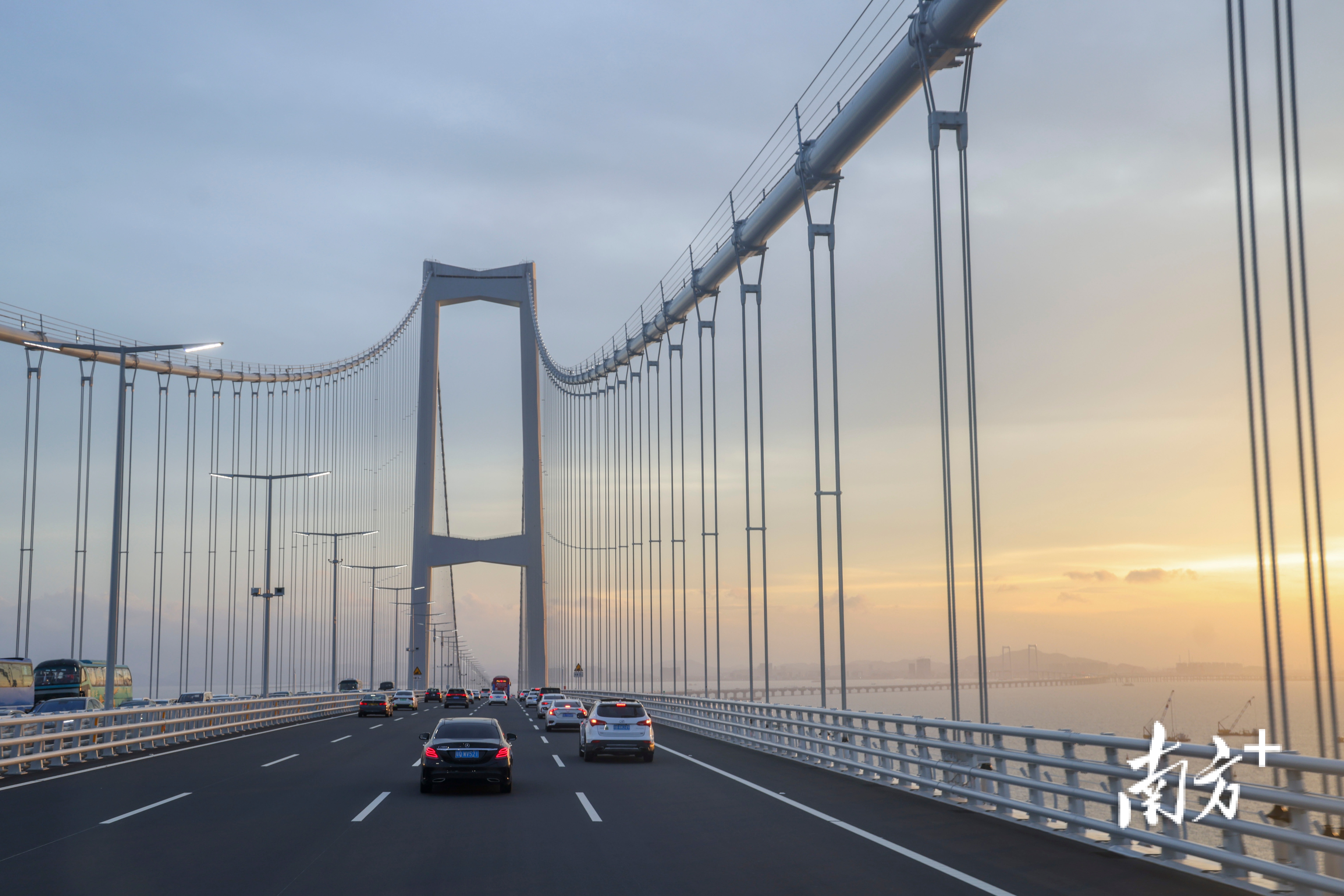 深中通道通车试运营。 南方+记者 朱洪波 摄