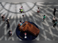 在广州美术馆还能这样过中秋：放许愿河灯，听肖邦乐曲