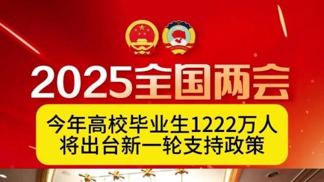 今年高校毕业生1222万人将出台新一轮支持政策