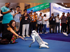 第137届广交会开幕，参展机器人们“摸爬滚打”乐坏了外商