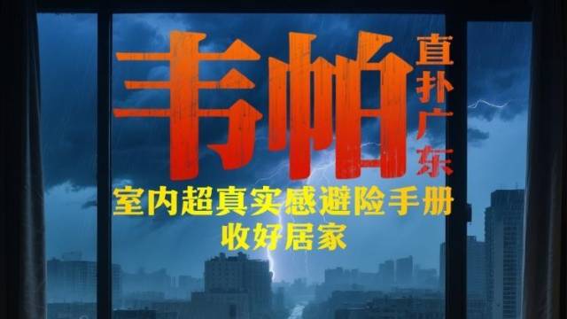 “韦帕”直扑广东，室内超真实感避险手册，全力防御