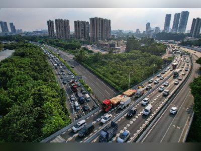 广州迎国庆假期出城高峰,交通部门预测易堵路段