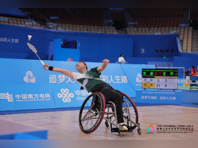 残特奥会羽毛球(大众)比赛在深圳开赛,将产生12枚金牌