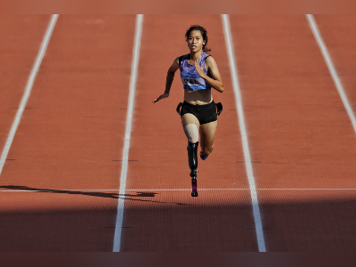 残特奥会田径项目开赛，广东选手蒋艳红夺得首金
