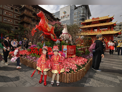 马年花市顶流来袭,“大湾鸡”、醒狮、AI机器人梦幻联动