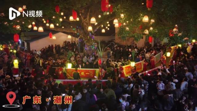 生活甜蜜节节高!潮州非遗民俗“穿蔗巷”上演,氛围感拉满