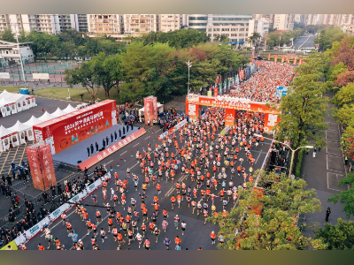 2万名跑友燃动全城，清远马拉松赛规模创历史新高