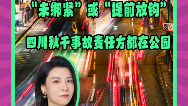Mon姐讲嘢：未绑紧或提前放钩，四川秋千事故责任方在公园