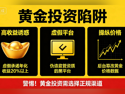 交1万元锁定1公斤黄金？深圳官方提醒金银托管投资陷阱