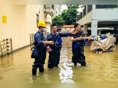 闻“汛”即动,跨省驰援!广州供电577人奔赴广西抗洪复电