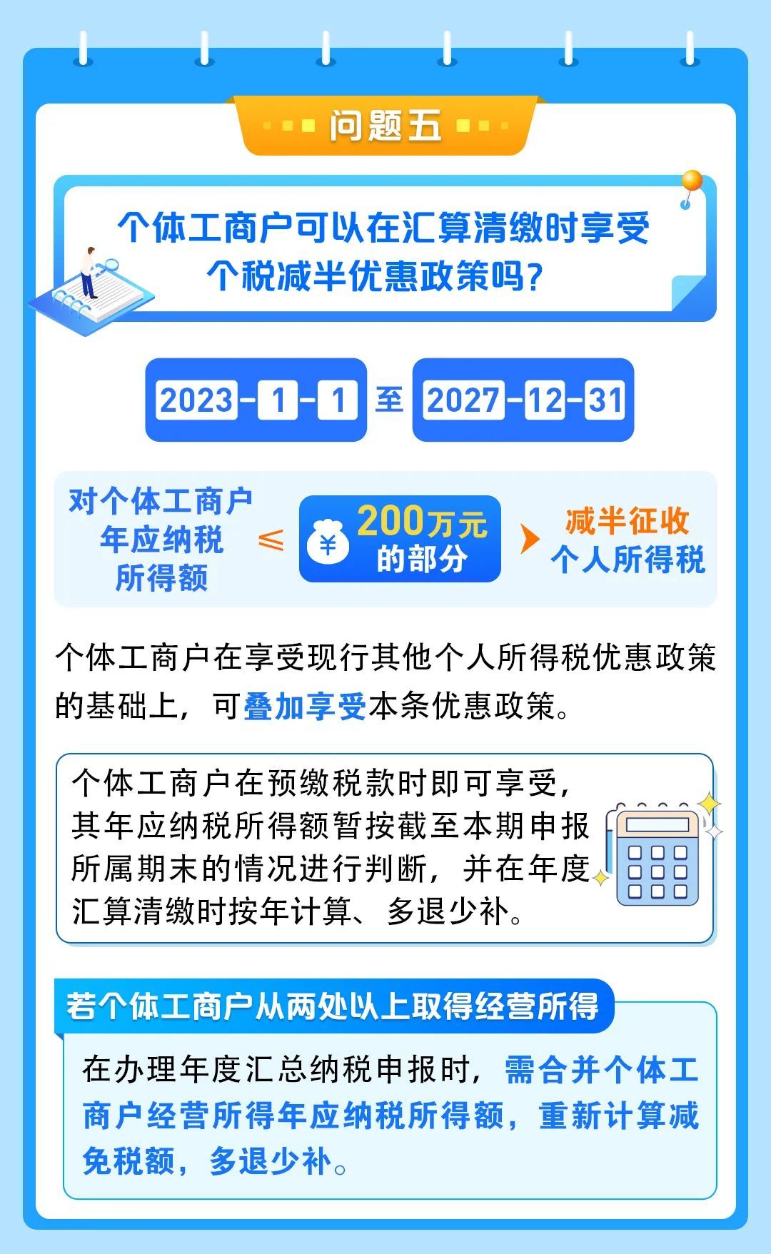 个税小课堂| 2024年度个人所得税经营所得汇算清缴热点问答来啦！你掌握了吗？