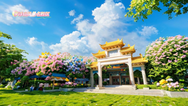 当博罗地标披上鲜花外衣，每一眼都是心动