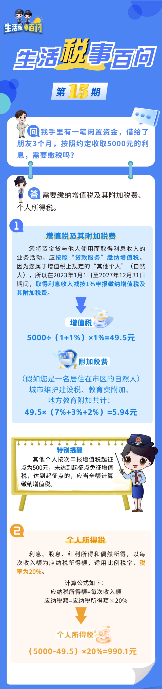 生活税事百问| 闲置资金借给朋友取得的利息收入，需要缴税吗？_南方+_南方plus