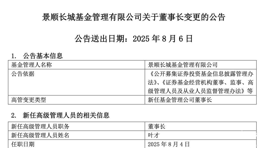 “6000亿规模”头部公募机构换帅!叶才出任董事长_南方+_南方plus