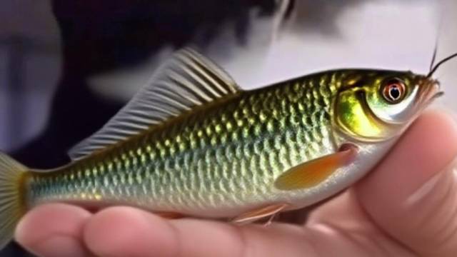 在大岭山积水池，灭蚊鱼忍者为民除害