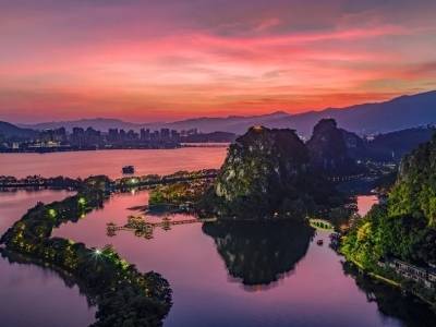 【魅力端州】总要来一趟星湖吧，看一场浪漫无比的晚霞！