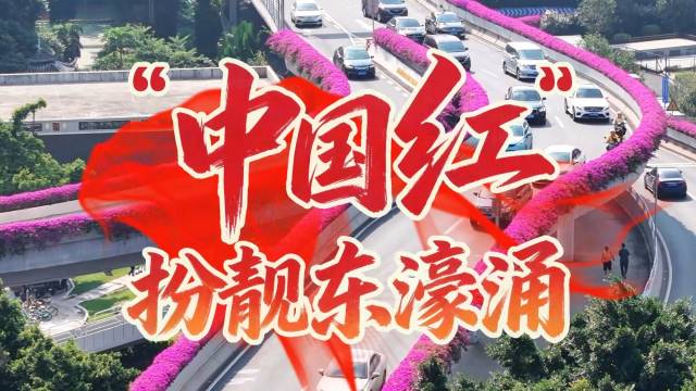 “中国红”扮靓东濠涌