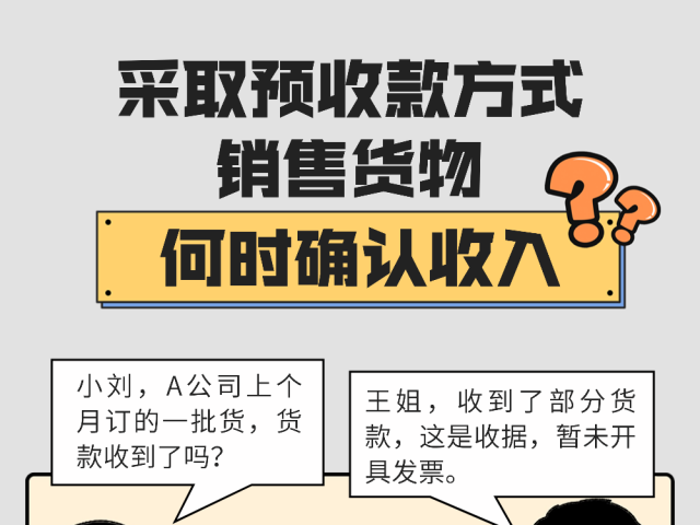 采取预收款方式销售货物,何时确认收入?