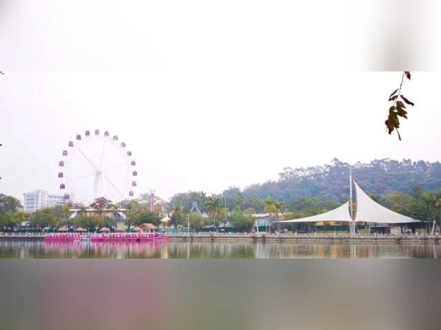 鹤山公园游乐场焕新倒计时!48米粉色摩天轮C位出道