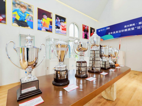 17把奥运火炬、七座冠军奖杯首展香江1号 点燃城市冬奥氛围