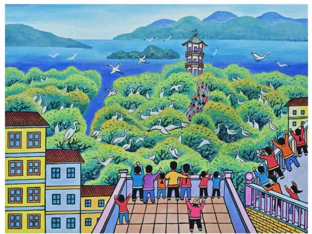 龙门农民画红树林新春写生作品展上线