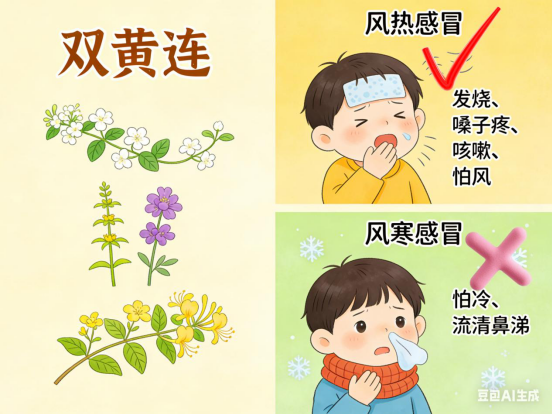 【药师说药】感冒就喝双黄连口服液？先分清你是“风热”还是“风寒”，别喝反了！