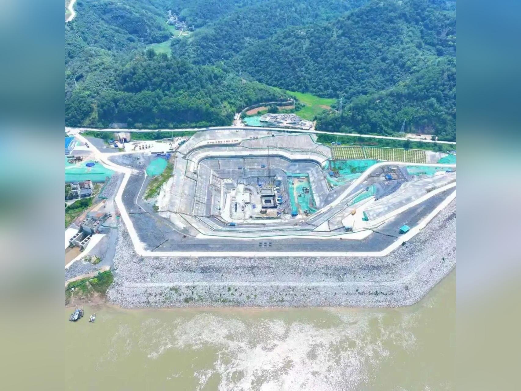 【省重点项目】环北广东工程地心泵站首仓大体积混凝土完成浇筑