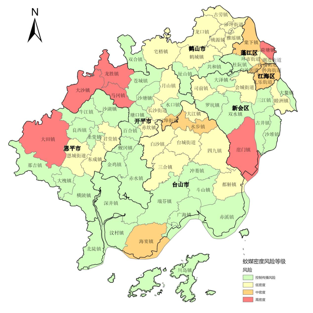 江门最新蚊媒密度地图发布！请科学防蚊灭蚊_南方+_南方plus