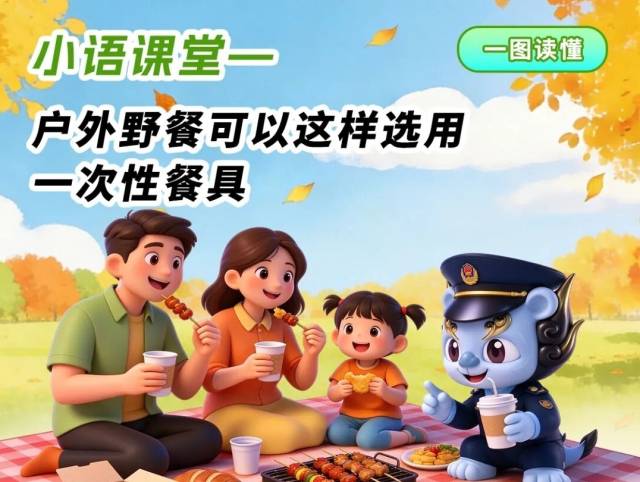 户外野餐怎么选用一次性餐具?一图读懂→