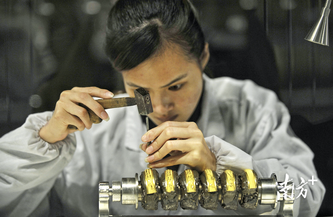 伦教已经集聚起超百家金饰工坊，孕育出立足大湾区、辐射全球的产业集群。戴嘉信 摄