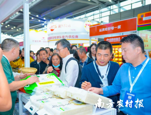 2023年12月，清远丝苗米组团前往深圳参展推介。