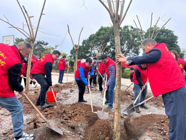 石望镇打造了“乡贤林”等一批主题林