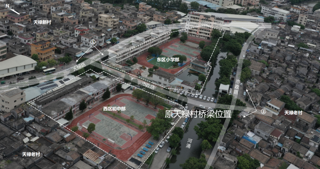 原天禄村桥梁位置。