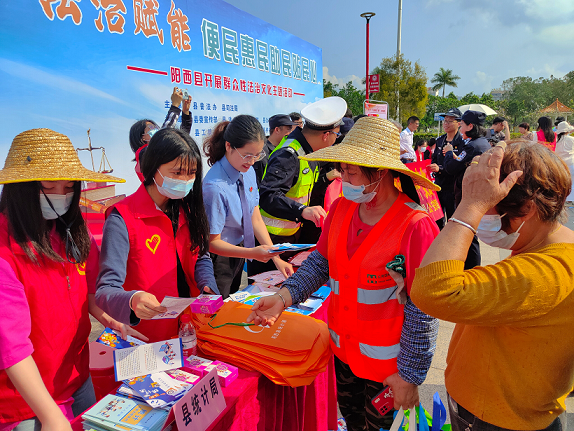 阳西县法律驿站普法责任单位常态化法治宣传活动每月举办一次。