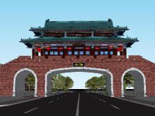 设计古色古香！吴阳美丽圩镇入口通道建设动工