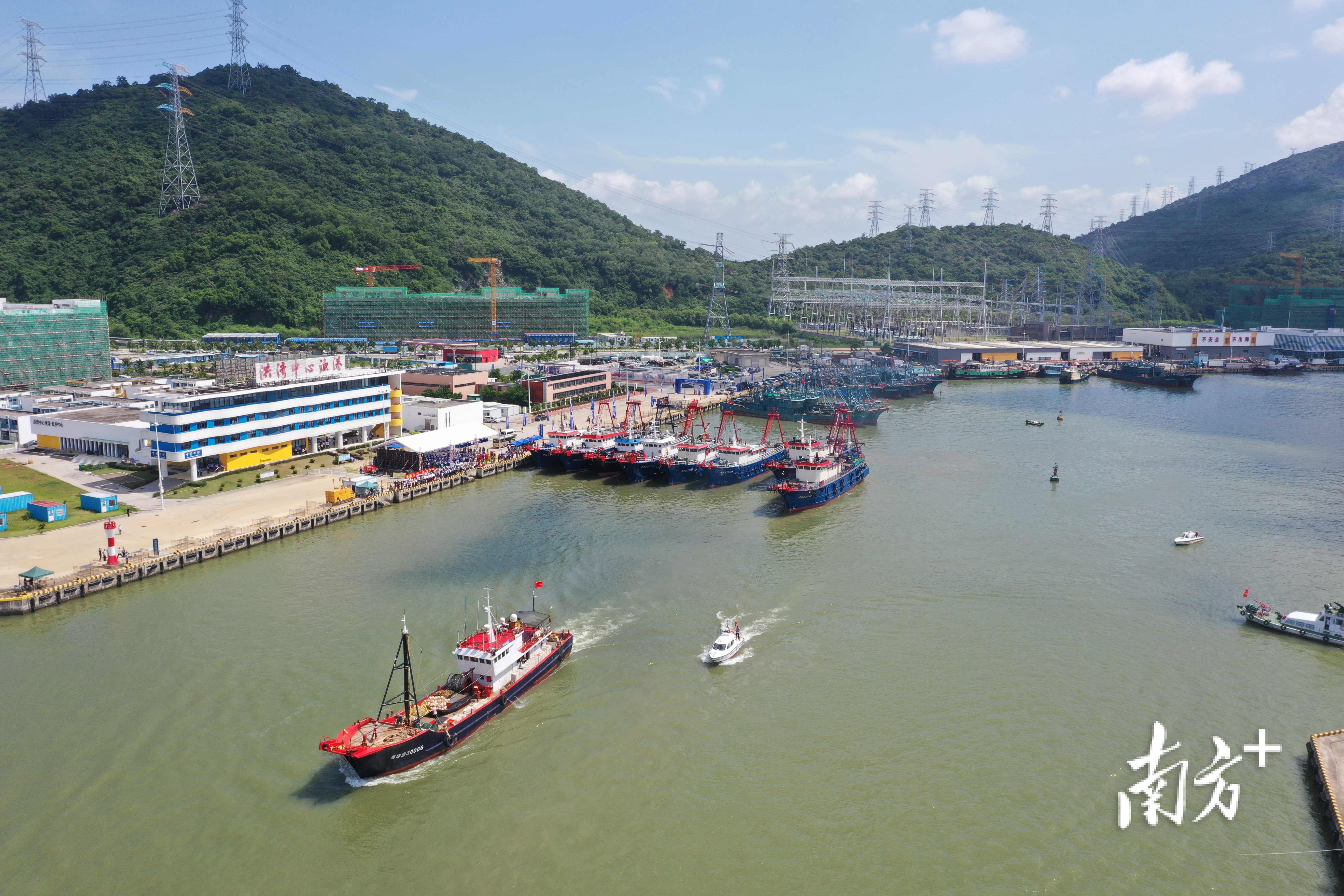 洪湾中心渔港。&nbsp;