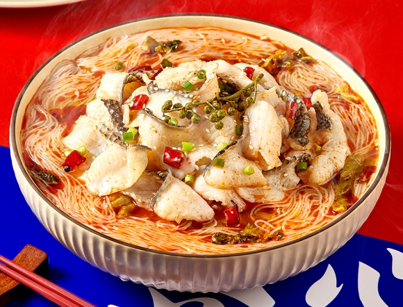 御鲜锋入选“广东预制菜十大名品”的酸菜鱼产品