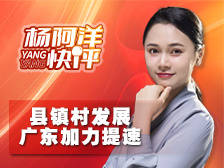 县镇村发展 广东加力提速 | 杨阿洋快评