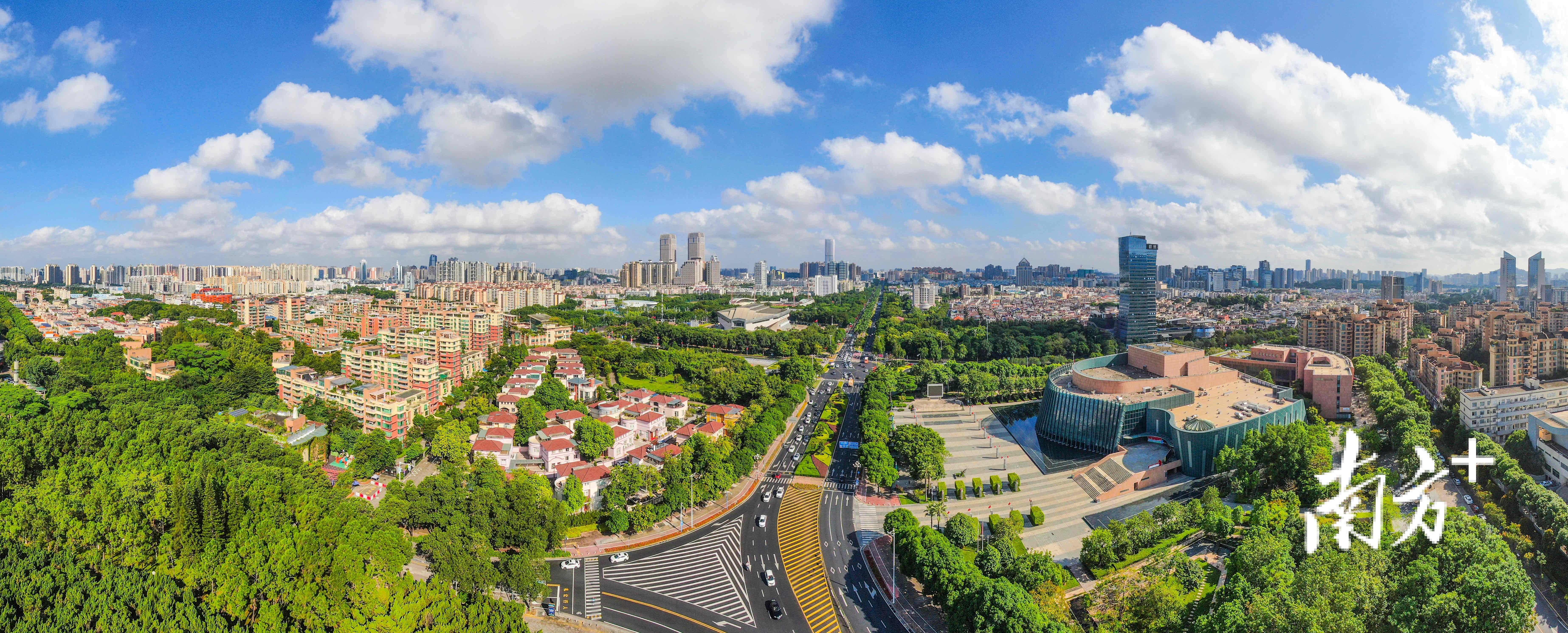 中山市中心城区。 南方+ 叶志文 拍摄