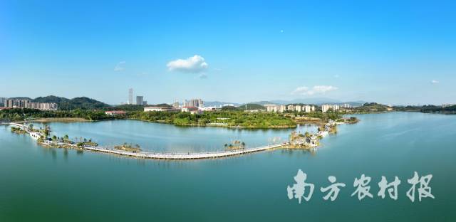 增城区绿美广东生态建设示范点景观节点“荔湖碧道”