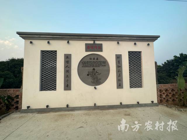 新屋村打造的荔枝元素背景墙