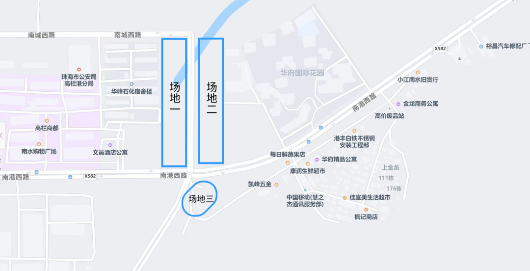 地块一、二、三位置示意图。