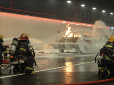 海陆空联动！深中通道上演紧急救援演练