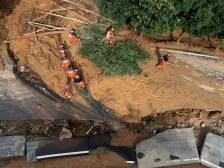 当地镇干部和消防队员徒步三四个小时进村抢险｜直击梅州防汛一线
