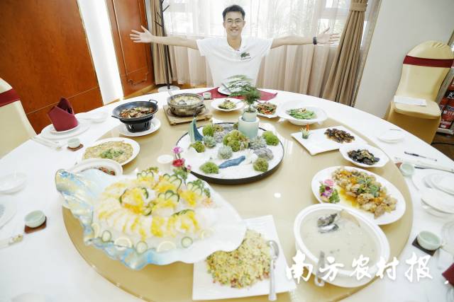 广东名厨用贵品做出了一桌粤菜。