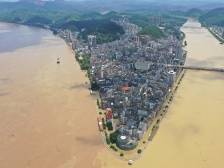 视频｜超警戒水位4.88米，肇庆封开江口街道迎接西江2号洪峰