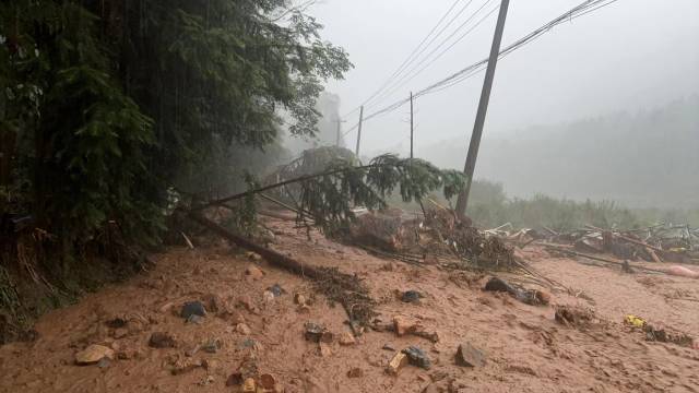 6月16日，强降雨给广福镇带来严重洪涝灾害。