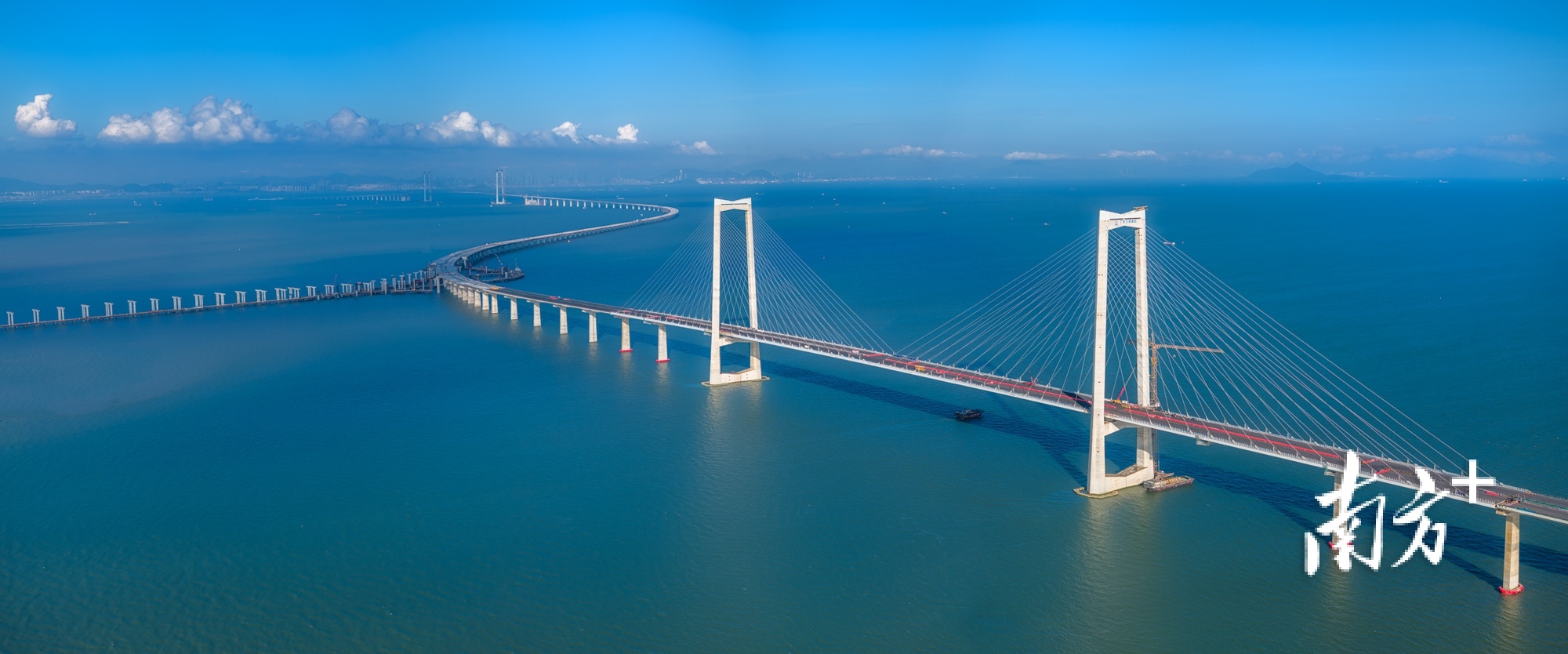 2023年5月28日深中通道全景图。