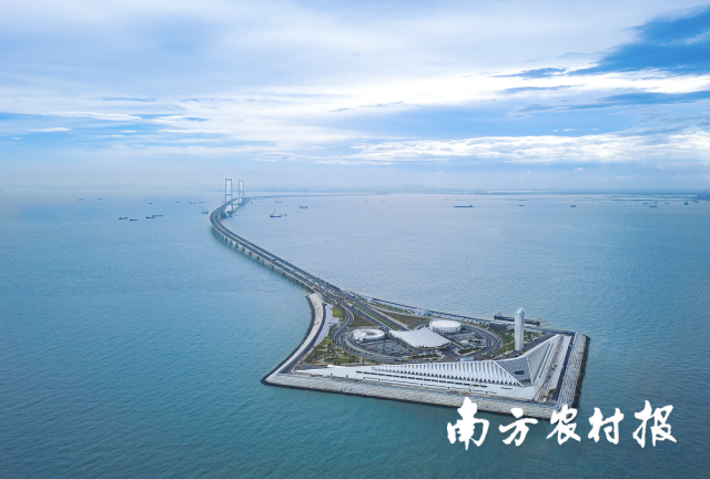 深中通道西人工岛。沈仲 摄 深中通道西人工岛。沈仲 摄